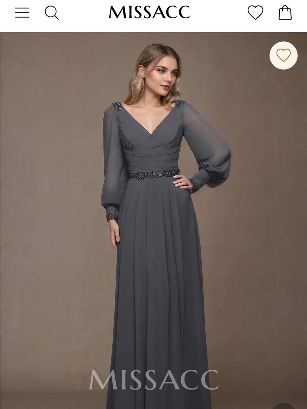 MissACC Black Long Sleeve Maxi Dress MOB
